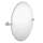 26in Tall Tilting Oval Mirror in Brushed Nickel