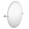 26in Tall Tilting Oval Mirror in Chrome