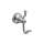 Creative Specialties Vale DN4403CH Double Hook Robe Hook in Chrome