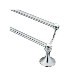 Creative Specialties Lounge DN7722CH 24in Double Towel Bar in Chrome