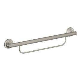 24in x 1in Grab Bar with Integrated Towel Bar