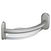 9-3/16in x 1in Grab Bar with Integrated Shelf in Brushed Nickel
