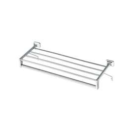 Towel Bar with Shelf in Chrome