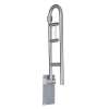 30in x 1-1/4in Fold Up Grab Bar with Integrated Tissue Holder in Stainless