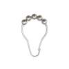 Shower Curtain Roller Rings Set of 12 in Brushed Nickel