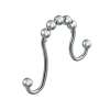 3in Shower Ring Set of 12 in Chrome