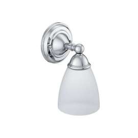 Creative Specialties Brantford YB2261CH Single Light Bathroom Sconce with Frosted Shade in Chrome