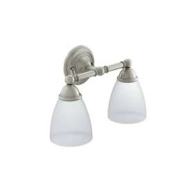 YB2262 Brantford 2 Light Bathroom Sconce with Frosted Shades