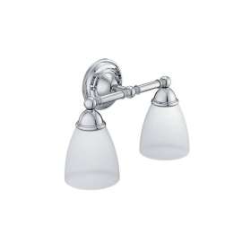 Creative Specialties Brantford YB2262CH 2 Light Bathroom Sconce with Frosted Shades in Chrome