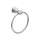 6-1/2in Towel Ring with Concealed Mounting in Chrome