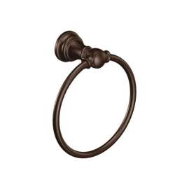 6-1/2in Towel Ring with Concealed Mounting in Oil Rubbed Bronze