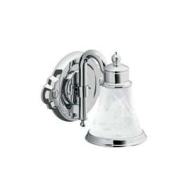 9in Wide Victorian 1 Light Bathroom Fixture in Chrome
