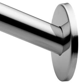 Moen Chrome Adjustable Curved Shower Rod, 2-102-5PS