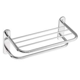 Hotel Motel Chrome 18" Towel Bar with Shelf, 5207-181CH