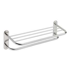 Hotel Motel Stainless 24" Towel Bar with Shelf, 5208-241PS