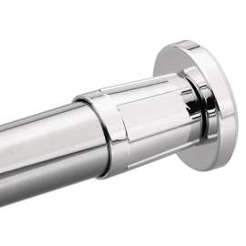 Donner Commercial Chrome Shower Rod, 52-6