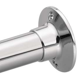 Donner Commercial Chrome Shower Rod, 63-5-HD