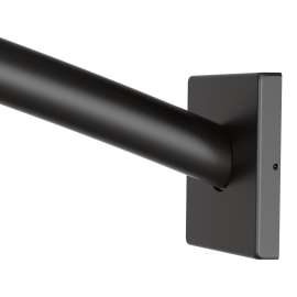 Triva Chrome 5' curved shower rod, CSR2167BL