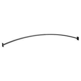 Triva Chrome adjustable curved shower rod, CSR2169BL