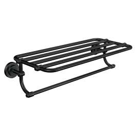 Iso Bathroom Shelf with Towel Bar, DN0794BL