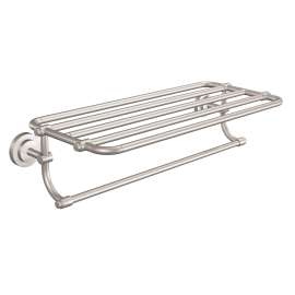 Iso Bathroom Shelf with Towel Bar, DN0794BN