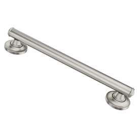 Moen Home Care Brushed nickel 24" Designer Grab Bar, LR8724D1GBN