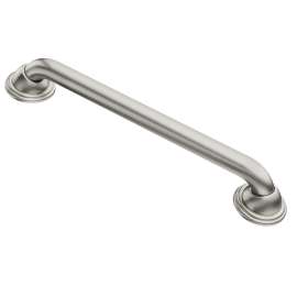 Moen Home Care Brushed nickel 24" Designer Grab Bar, LR8724D2BN