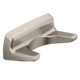 Contemporary Brushed nickel Double Robe Hook, P5030BN