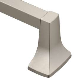 Contemporary Brushed nickel 30" Towel Bar, P5130BN