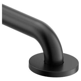 Matte black 48" concealed screw grab bar, R8748BL