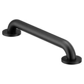 Matte black 16" concealed screw grab bar, R8916BL