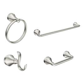 Wellton(TM) 4-piece Bathroom Accessory Collection, Y1394BN