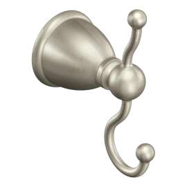 Caldwell Brushed nickel Robe Hook, Y3103BN