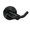 Arlys Matte black double robe hook, Y5703BL
