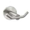 Arlys Brushed nickel double robe hook, Y5703BN