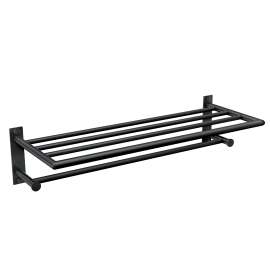 Arlys Matte black towel shelf, Y5794BL