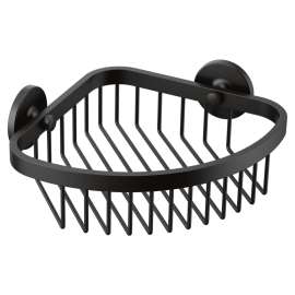 Hotel Motel Matte black Shower Basket, YB0275BL