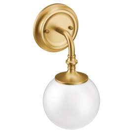 Colinet Brushed gold one globe bath light, YB0561BG