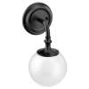 Colinet Matte black one globe bath light, YB0561BL