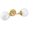 Colinet Brushed gold two globe bath light, YB0562BG