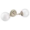 Colinet Brushed nickel two globe bath light, YB0562BN