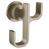 Cambium Brushed nickel double robe hook, YB0602BN