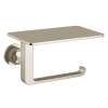 Cambium Brushed nickel/polished nickel paper holder with shelf, YB0689NLBN