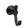 Jase Matte black double robe hook, YB0703BL