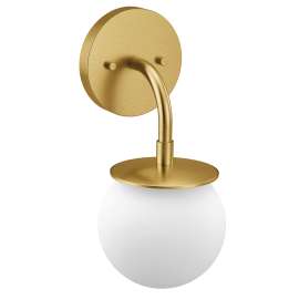 Cia Brushed gold one globe bath light, YB0761BG