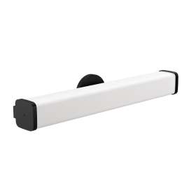Iver Matte black one globe bath light, YB1358BL