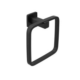 Iver Matte black towel ring, YB1386BL