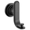 Greenfield Matte black double robe hook, YB1703BL