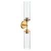 Greenfield Brushed gold two globe bath light, YB1762BG