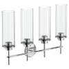 Greenfield Chrome four globe bath light, YB1764CH
